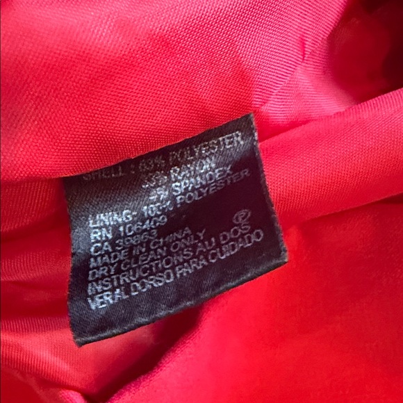 Tahari Women's Hot Pink Blazer with Ebony Buttons sz 14 lined jacket - Picture 4 of 6